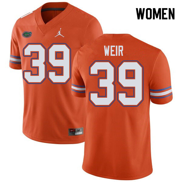 Jordan Brand Women #39 Michael Weir Florida Gators College Football Jerseys Sale-Orange